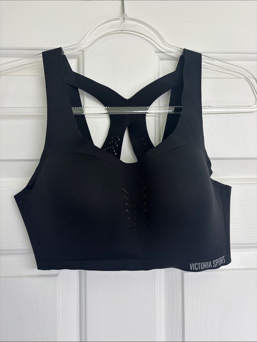Victorias Secret Black Seamless High-Support Sports Bra